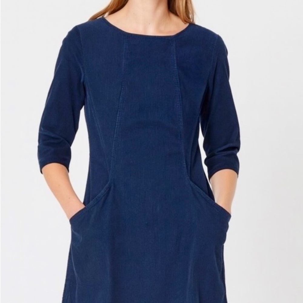 Boden Deep Blue Long Sleeve Dress- New With Tags- US size 8